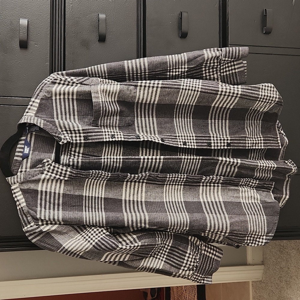 Lands End Flannel Buttondown Shirt / Jacket